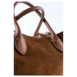 Ralph Lauren-Leather tote bag-Brown