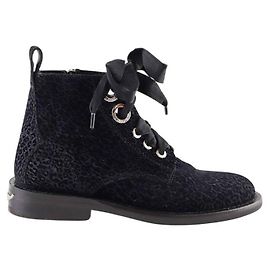 Zadig & Voltaire Black velvet boots Black