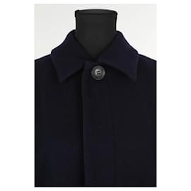 Yohji Yamamoto-Wool coat-Blue