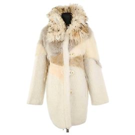 Coach Abrigo de cuero Beige