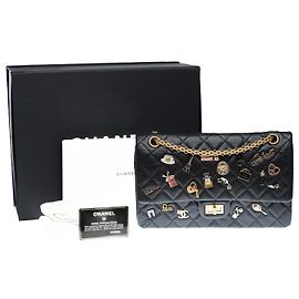 Bolsa CHANEL 2.55 em Couro Preto - 102558 Preto