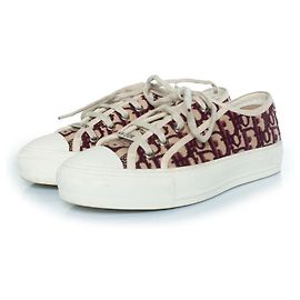 Christian Dior, sneakers Walk’n’Dior obliqui in bordeaux Rosso
