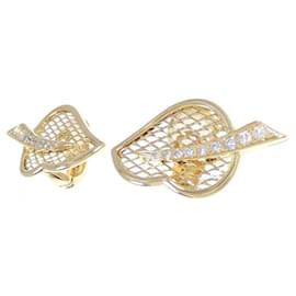 Van Cleef & Arpels-Van Cleef & Arpels 18K Yellow Gold Diamond Clip Earrings-Other