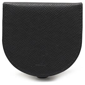 Louis Vuitton-Louis Vuitton Taiga Porto Monnaie Cubetto Coin Case-Black,Grey