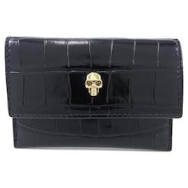 Alexander Mcqueen-Alexander McQueen Black Card Case-Black