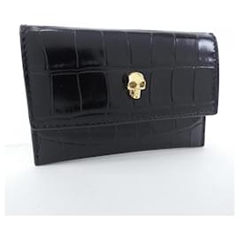 Alexander Mcqueen-Alexander McQueen Black Card Case-Black