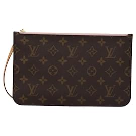 Louis Vuitton-Pochete Neverfull Louis Vuitton-Marrom