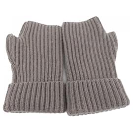 Hermès-Hermes Brown Cashmere Warm Gloves-Brown