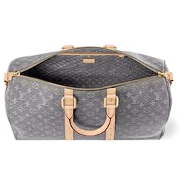 Louis Vuitton-LV Keepall Denim bandouliere 45-Grey