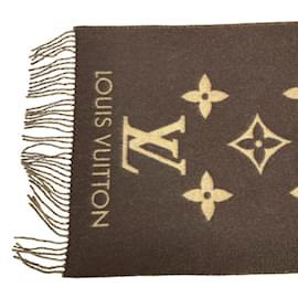 Louis Vuitton-Louis Vuitton Reykjavik Echarpe Scarf-Brown