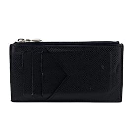 Louis Vuitton-Louis Vuitton Taiga Leather Card Wallet-Grey