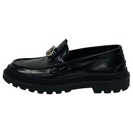 Schwarze Strickslipper von Christian Dior Schwarz