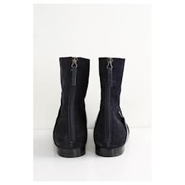 Autre Marque-Suede boots-Black