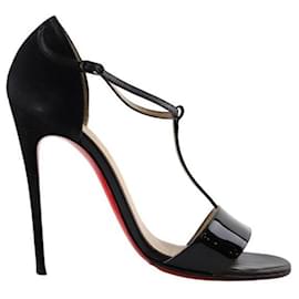 Christian Louboutin-Talons en cuir-Noir