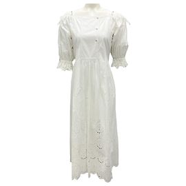 Vestido Narcisa branco imaculado de Ulla Johnson Branco