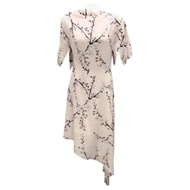 Alexander Mcqueen-Alexander McQueen Pink 2024 Asymmetric Silk Dress-Pink