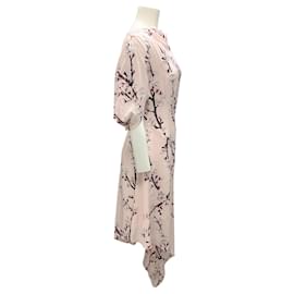 Alexander Mcqueen-Alexander McQueen Pink 2024 Asymmetric Silk Dress-Pink