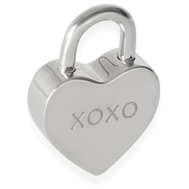 Tiffany & Co-Tiffany & Co. XOXO Heart Padlock Charm in  Sterling Silver-Other