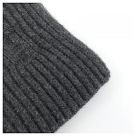 Hermès-Hermes Gray Cashmere Shawl-Brown