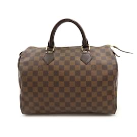 Louis Vuitton-Louis Vuitton Damier Speedy 30 Handbag-Brown,Damier ebene