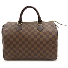 Louis Vuitton-Louis Vuitton Damier Speedy 30 Handbag-Brown,Damier ebene