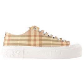 Lf Jack Low Sneakers - Burberry - Sintetico - Beige Marrone Beige