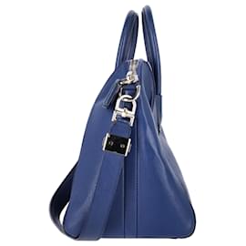 Givenchy-Givenchy Antigona Satchel in Blue Leather-Blue