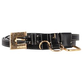 Cinto Moisson Jacquemus em couro preto Preto