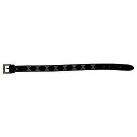 Pulseira Rockstud Valentino Garavani em couro de bezerro preto Preto