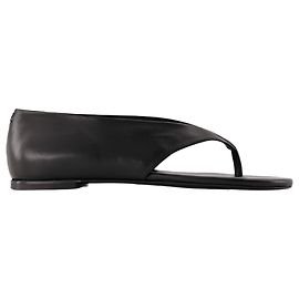 Sandalen - Courreges - Leder - Schwarz Schwarz