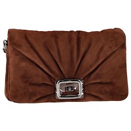 Sac Large Viv Choc Roger Vivier en Suède Marron Marron