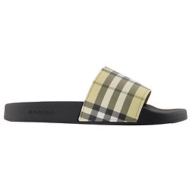 Lf Furley Sandals - Burberry - Synthetic - Beige Brown Beige