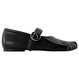 Five Toe Belt Ballerinas - Coperni - Leather - Black Black