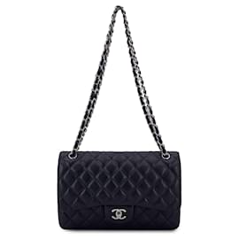 Chanel-Dark Brown Timeless Classic Jumbo Shoulder Bag 30 cm-Brown