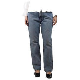 Agolde Blaue High-Rise Bootcut-Jeans - Größe UK 12 Blau