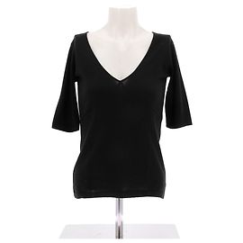 Autre Marque NON SIGNE / UNSIGNED Tops T.International S Wool Black