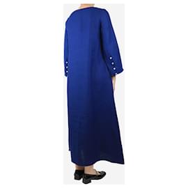 Autre Marque-Blue linen maxi dress - size M-Blue