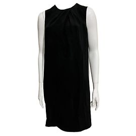 Joseph Schwarzes fließendes Crepe-Kleid Jools Schwarz