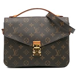 Louis Vuitton-Louis Vuitton Brown Monogram Pochette Metis-Brown