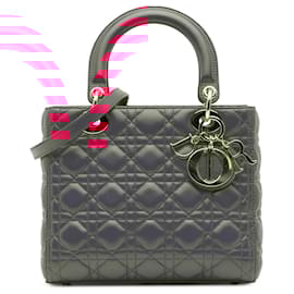 Dior-Dior Pink Medium Lambskin Cannage Lady Dior-Pink