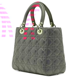 Dior-Dior Pink Medium Lambskin Cannage Lady Dior-Pink
