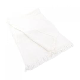 Hermès-Étole en soie et cachemire Hermès-Blanc