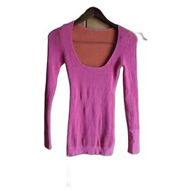 Top Jacquemus Rosa e Arancione in Viscosa Rosa