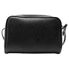 Christian Dior-VINTAGE CHRISTIAN DIOR HONEYCOMB SHOULDER BAG-Black