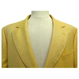 Arnys-ARNYS MARCEL JACKET 54 IT 50 M FR IN CASHMERE YELLOW-Yellow