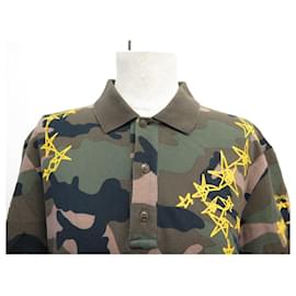 Loro Piana-POLO VALENTINO ZANDRA RHODES XL 52 CAMOUFLAGE ET ETOILES PV3MH02M3M2 TSHIRT-Kaki