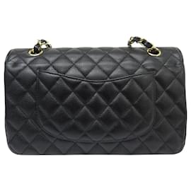 Chanel-NEW CHANEL TIMELESS CLASSIC MEDIUM 11.12 CAVIAR LEATHER HANDBAG-Black