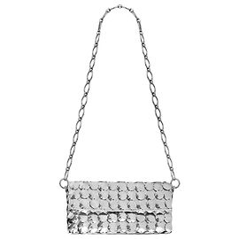 Paco Rabanne Bolsa acolchoada prateada Prata Metálico