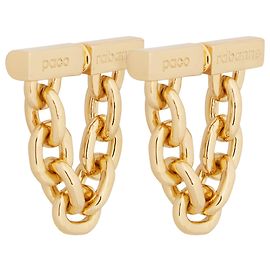 Paco Rabanne Gold chain-link earrings Golden Metallic