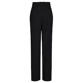 Paco Rabanne-Black Suits Pants in wool grain de poudre-Black